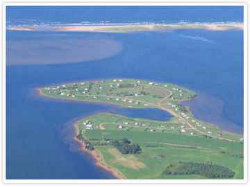 Aerial Photo PEI Cottage