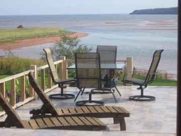 Deck on ocean
