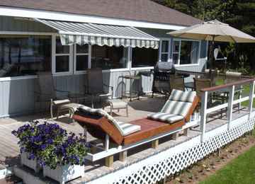 Porch overlooking water