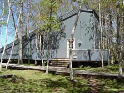 side of cottage