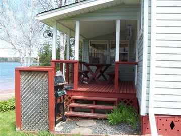 Porch overlooking water